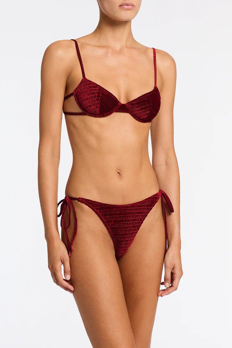 1690-jara-roni-burgundy-velvet-balconette-bikini-set-5.webp JARA - RONI Burgundy Velvet Balconette Bikini Set