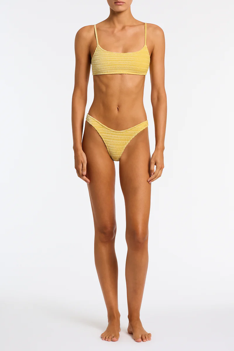 MICA - MACA Yellow Velvet Crop Bikini Set
