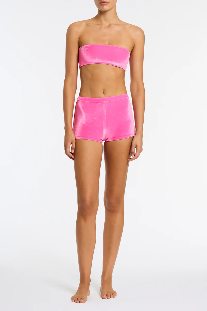 CELESTE - SIERA Pink Velvet Short