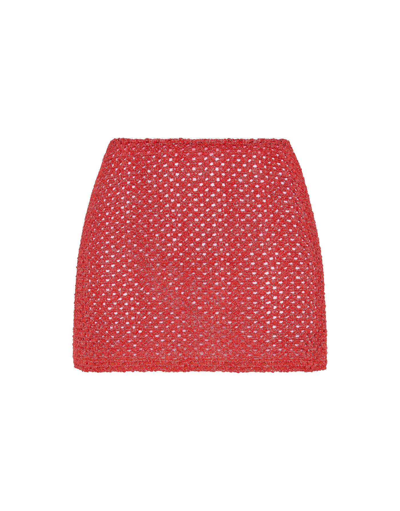 2564-kasi-tage-red-sparkle-crochet-skirt-1.jpg KASI - TAGE Red Sparkle Crochet Skirt
