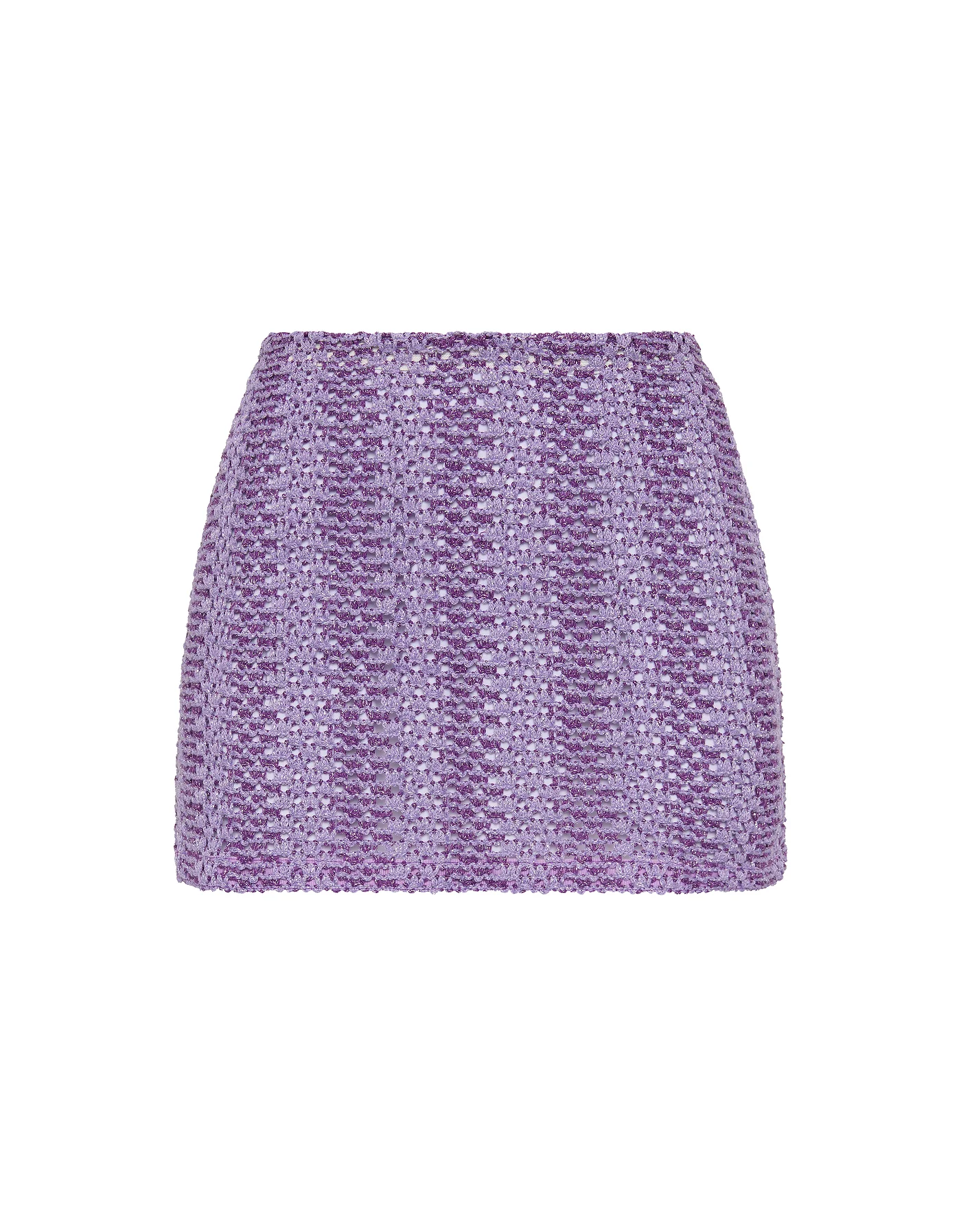 KASI - MONTY Purple Crochet Skirt
