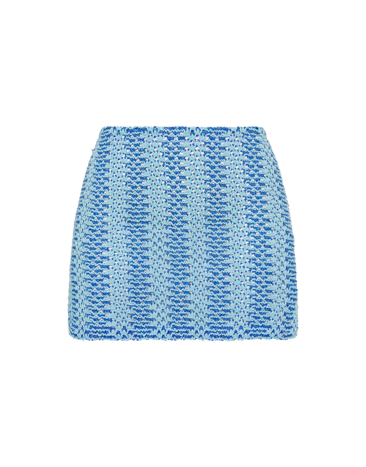 KASI - DELLO Blue Crochet Skirt