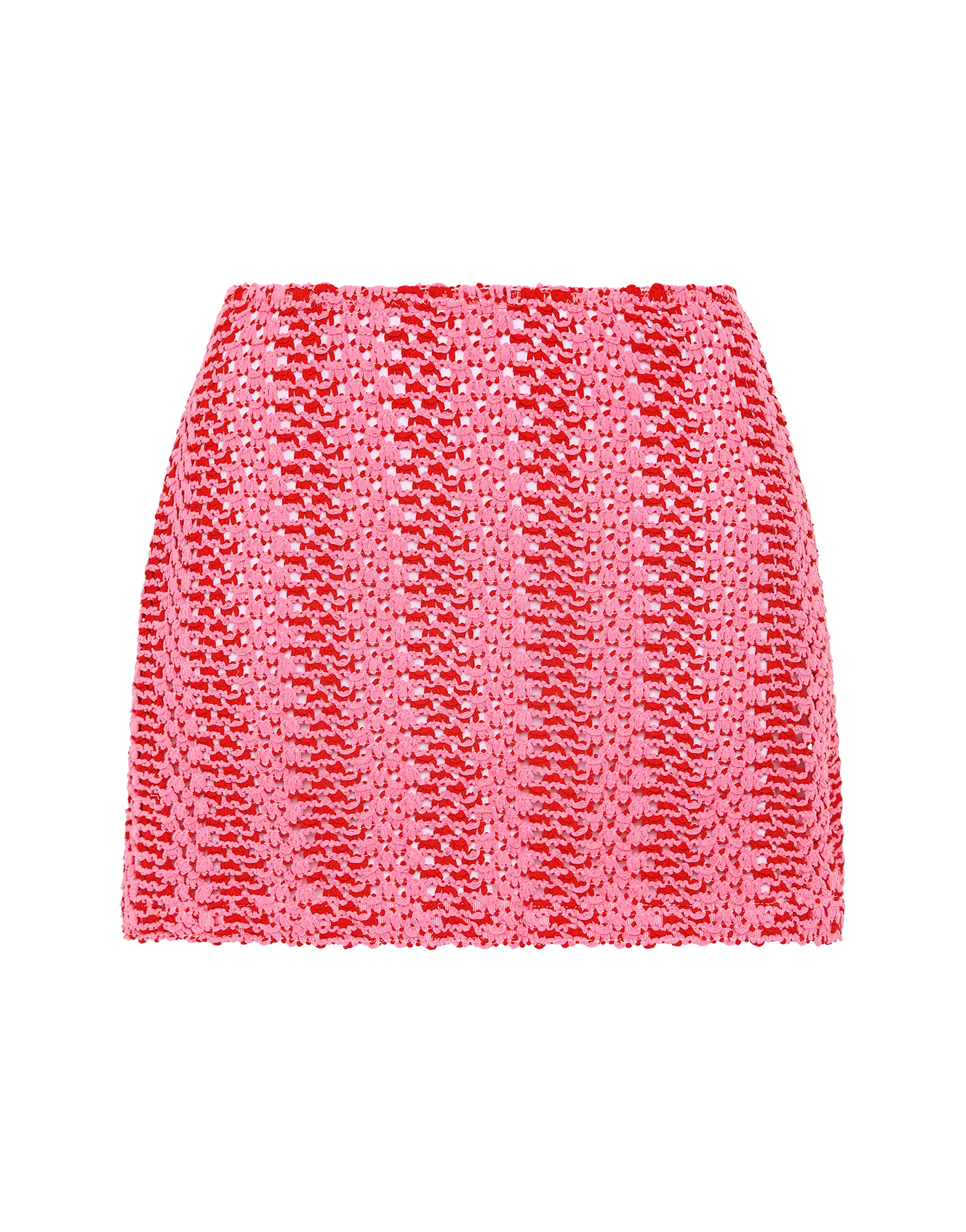 KASI - ALINA Pink Crochet Skirt