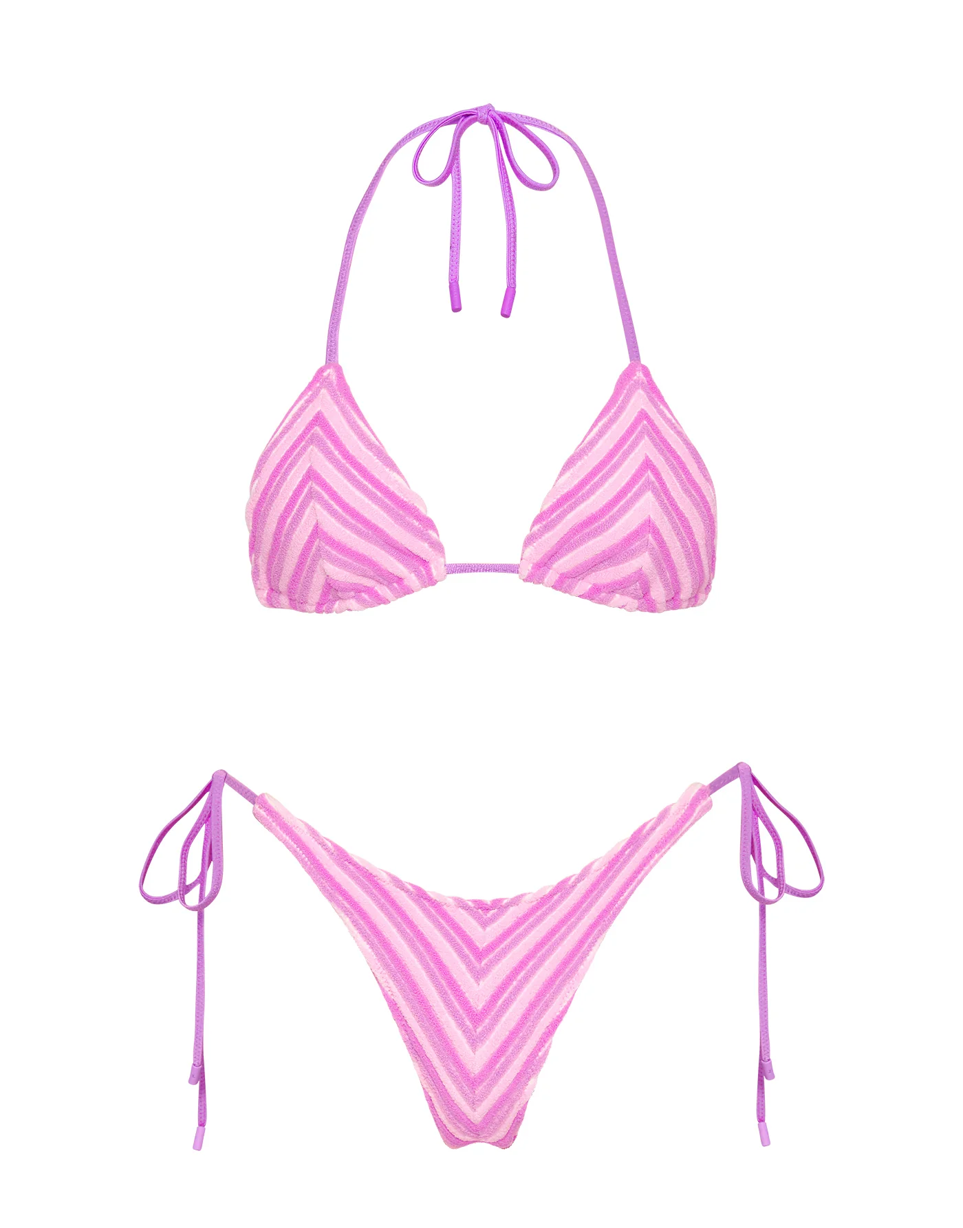 VINCA - LOTUS Terry Towelling Triangle Bikini Set