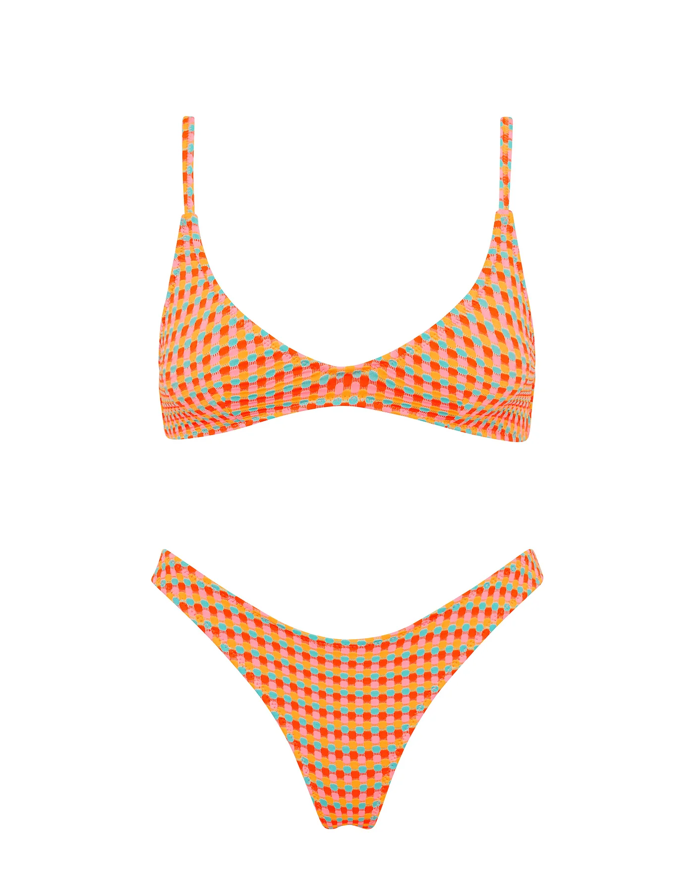 MAIA - GARA Textured Scoop Bikini Set