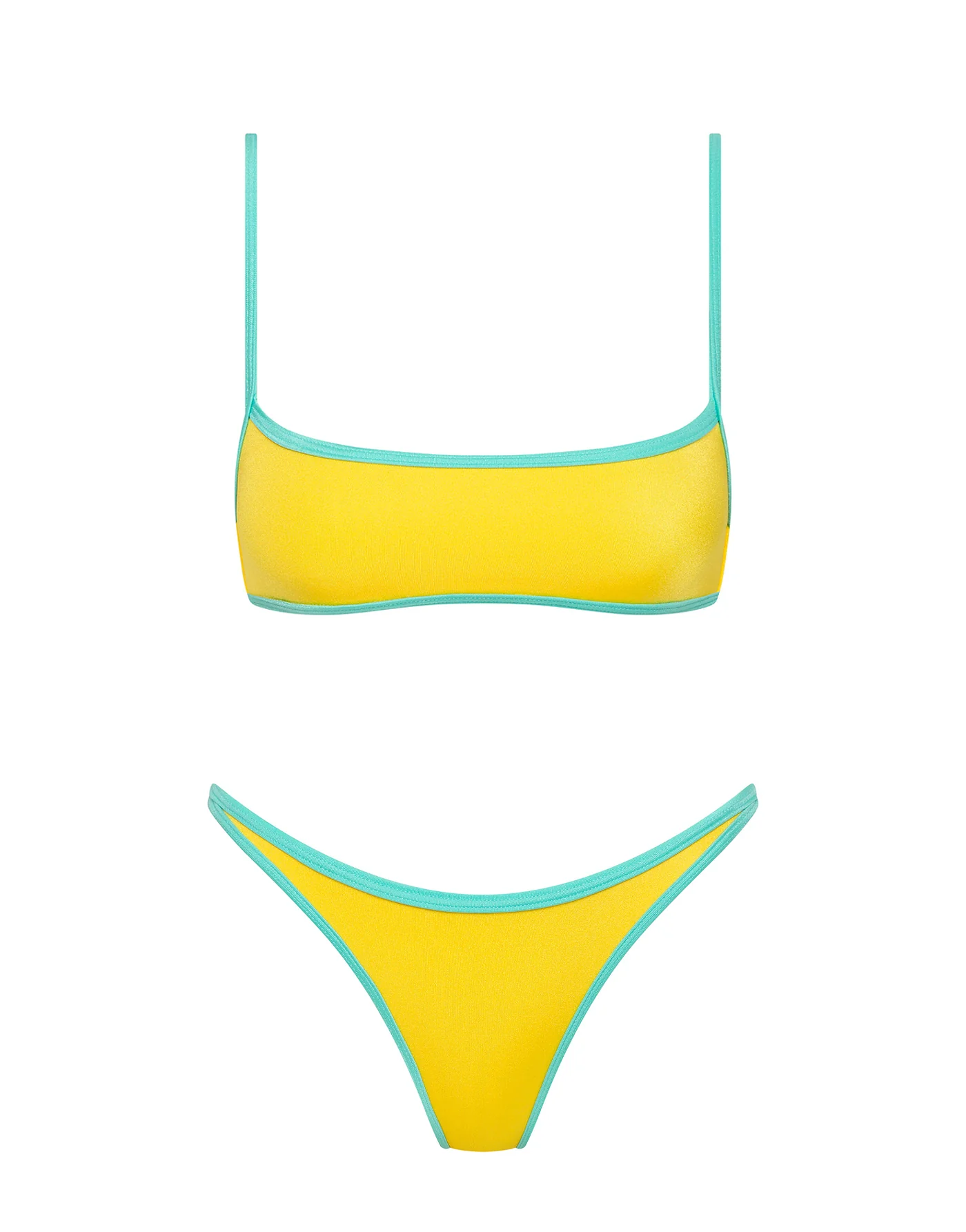MIMA - XUMA Yellow Crop Bikini Set