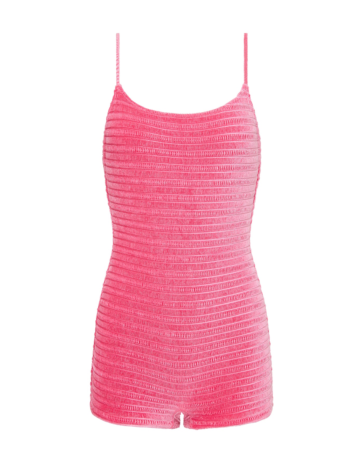 COCO - PRINC Pink Velvet Playsuit