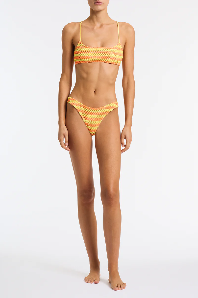 MICA - FARME Crochet Crop Bikini Set