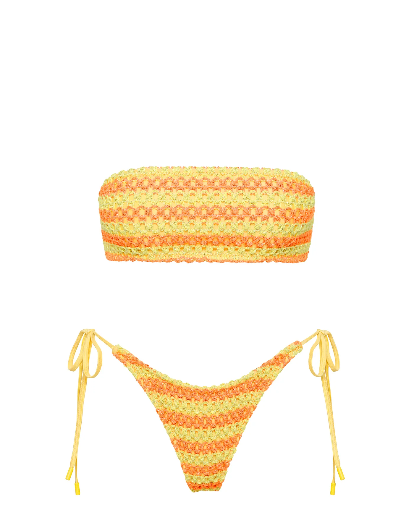 KAYA - FARME Crochet Bandeau Bikini Set